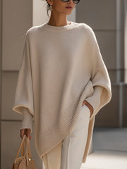Zoe | Pull Femme Oversize Coupe Ample Élégant - Beige