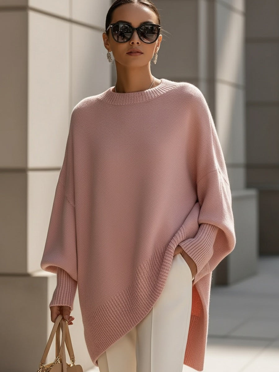 Zoe | Pull Femme Oversize Coupe Ample Élégant - Beige